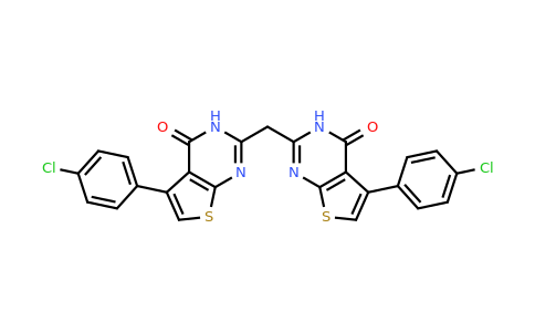 729578-85-2 | 2,2'-Methylenebis(5-(4-chlorophenyl)thieno[2,3-d]pyrimidin-4(3h)-one)
