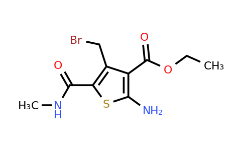 730950-00-2 | Ethyl 2-amino-4-(bromomethyl)-5-(methylcarbamoyl)thiophene-3-carboxylate