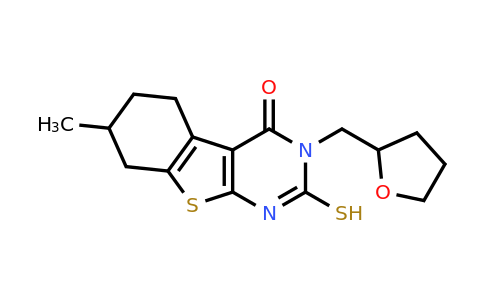 730951-06-1 | 2-Mercapto-7-methyl-3-((tetrahydrofuran-2-yl)methyl)-5,6,7,8-tetrahydrobenzo[4,5]thieno[2,3-d]pyrimidin-4(3h)-one