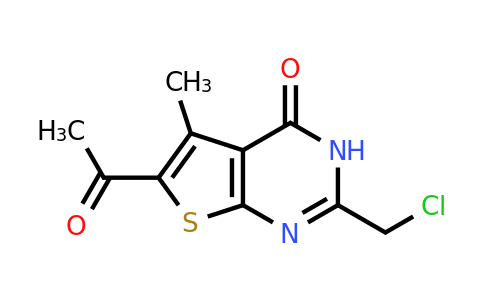 730976-52-0 | 6-Acetyl-2-(chloromethyl)-5-methyl-3h,4h-thieno[2,3-d]pyrimidin-4-one