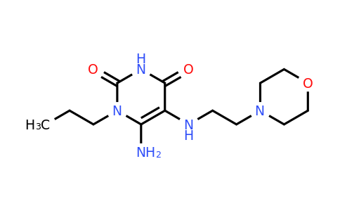 730976-53-1 | 6-Amino-5-{[2-(morpholin-4-yl)ethyl]amino}-1-propyl-1,2,3,4-tetrahydropyrimidine-2,4-dione