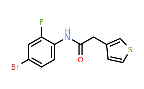 730987-97-0 | n-(4-Bromo-2-fluorophenyl)-2-(thiophen-3-yl)acetamide