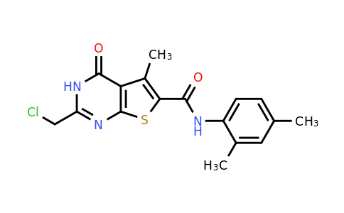 730997-78-1 | 2-(Chloromethyl)-N-(2,4-dimethylphenyl)-5-methyl-4-oxo-3,4-dihydrothieno[2,3-d]pyrimidine-6-carboxamide