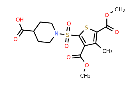 731003-70-6 | 1-{[3,5-bis(methoxycarbonyl)-4-methylthiophen-2-yl]sulfonyl}piperidine-4-carboxylic acid
