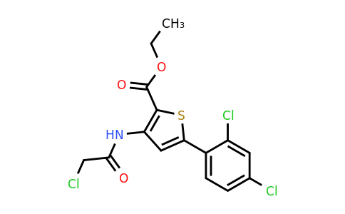 731012-09-2 | Ethyl 3-(2-chloroacetamido)-5-(2,4-dichlorophenyl)thiophene-2-carboxylate