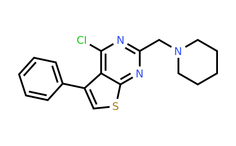 731815-64-8 | 1-({4-chloro-5-phenylthieno[2,3-d]pyrimidin-2-yl}methyl)piperidine