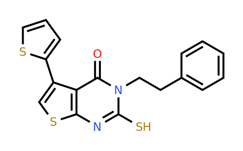 731820-91-0 | 3-(2-Phenylethyl)-2-sulfanyl-5-(thiophen-2-yl)-3h,4h-thieno[2,3-d]pyrimidin-4-one