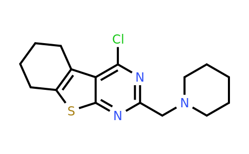 731827-03-5 | 4-Chloro-5,6,7,8-tetrahydro-2-(1-piperidinylmethyl)[1]benzothieno[2,3-d]pyrimidine