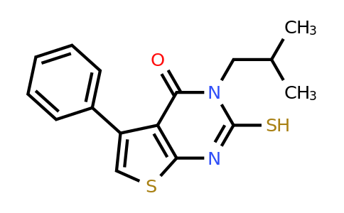 731827-12-6 | 3-(2-Methylpropyl)-5-phenyl-2-sulfanyl-3h,4h-thieno[2,3-d]pyrimidin-4-one