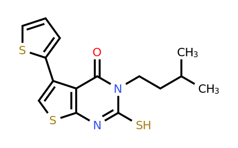 731827-19-3 | 3-(3-Methylbutyl)-2-sulfanyl-5-(thiophen-2-yl)-3h,4h-thieno[2,3-d]pyrimidin-4-one