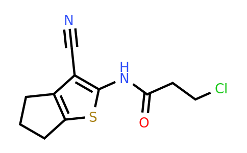 732271-45-3 | 3-Chloro-n-{3-cyano-4h,5h,6h-cyclopenta[b]thiophen-2-yl}propanamide