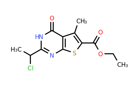733030-80-3 | Ethyl 2-(1-chloroethyl)-5-methyl-4-oxo-3h,4h-thieno[2,3-d]pyrimidine-6-carboxylate