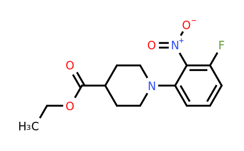 Ethyl 1-(3-fluoro-2-nitrophenyl)piperidine-4-carboxylate
