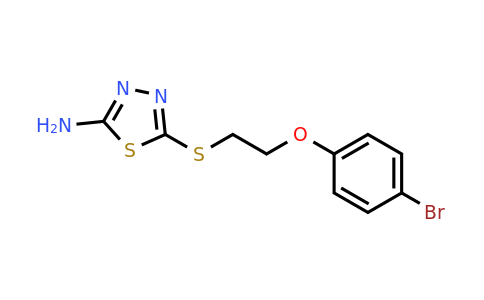 733760-42-4 | 5-((2-(4-Bromophenoxy)ethyl)thio)-1,3,4-thiadiazol-2-amine
