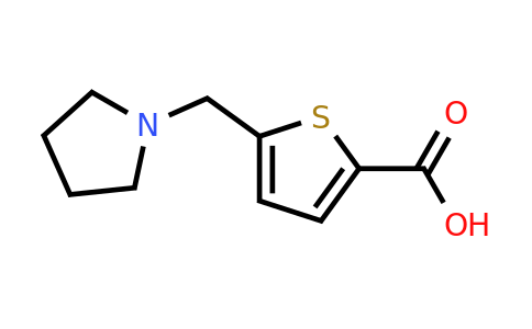 733784-27-5 | 5-(Pyrrolidin-1-ylmethyl)thiophene-2-carboxylic acid
