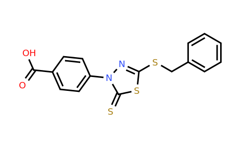 733794-42-8 | 4-[5-[(Phenylmethyl)thio]-2-thioxo-1,3,4-thiadiazol-3(2H)-yl]benzoic acid