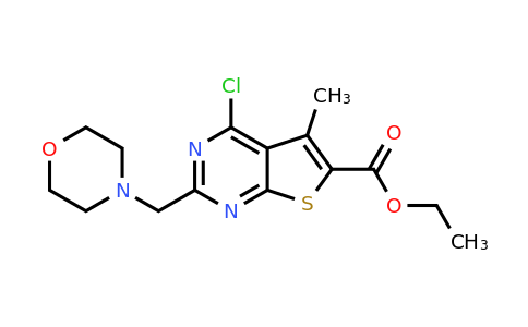 735305-32-5 | Ethyl 4-chloro-5-methyl-2-(morpholin-4-ylmethyl)thieno[2,3-d]pyrimidine-6-carboxylate
