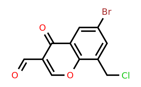 735321-26-3 | 6-Bromo-8-(chloromethyl)-4-oxo-4H-1-benzopyran-3-carboxaldehyde