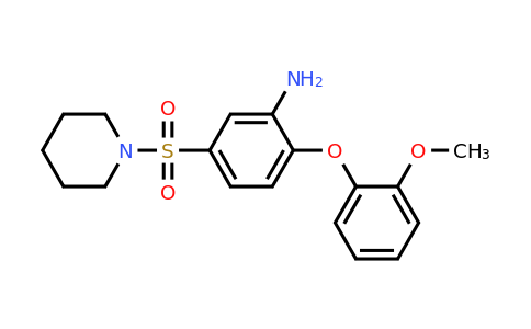 735322-78-8 | 2-(2-Methoxyphenoxy)-5-(piperidine-1-sulfonyl)aniline