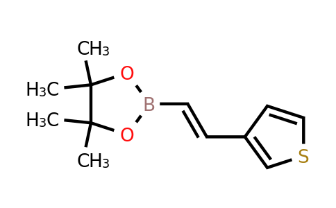 736987-75-0 | 4,4,5,5-Tetramethyl-2-[2-(thiophen-3-yl)ethenyl]-1,3,2-dioxaborolane