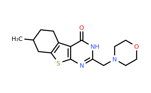 737814-05-0 | 5,6,7,8-Tetrahydro-7-methyl-2-(4-morpholinylmethyl)[1]benzothieno[2,3-d]pyrimidin-4(1H)-one