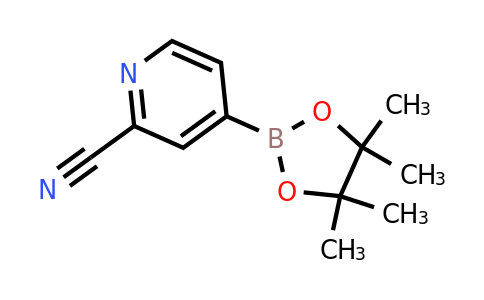 741709-62-6 | 4-(4,4,5,5-Tetramethyl-1,3,2-dioxaborolan-2-yl)-2-pyridinecarbonitrile
