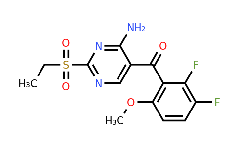 741713-38-2 | (4-Amino-2-(ethylsulfonyl)pyrimidin-5-yl)(2,3-difluoro-6-methoxyphenyl)methanone
