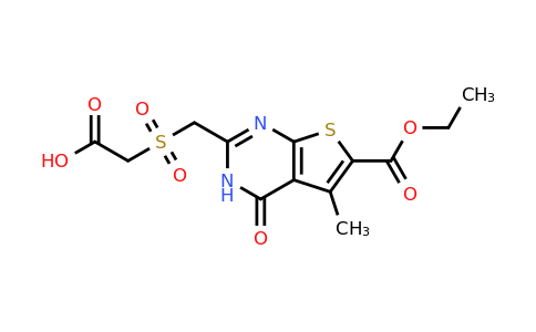 742118-89-4 | 6-Ethyl 2-[[(carboxymethyl)sulfonyl]methyl]-1,4-dihydro-5-methyl-4-oxothieno[2,3-d]pyrimidine-6-carboxylate