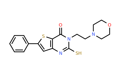 742118-91-8 | 3-[2-(morpholin-4-yl)ethyl]-6-phenyl-2-sulfanyl-3h,4h-thieno[3,2-d]pyrimidin-4-one