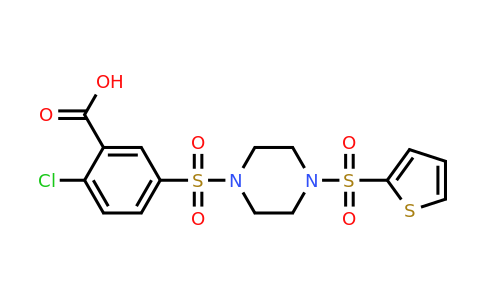 742118-92-9 | 2-Chloro-5-{[4-(thiophene-2-sulfonyl)piperazin-1-yl]sulfonyl}benzoic acid