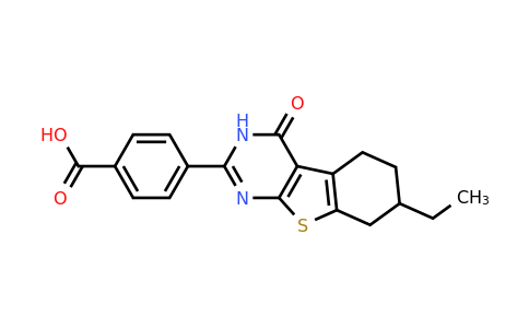 743439-05-6 | 4-(7-Ethyl-1,4,5,6,7,8-hexahydro-4-oxo[1]benzothieno[2,3-d]pyrimidin-2-yl)benzoic acid