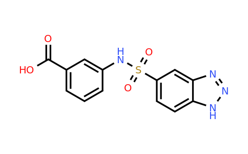 743440-18-8 | 3-(1h-1,2,3-Benzotriazole-5-sulfonamido)benzoic acid