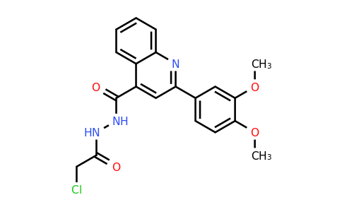 743444-32-8 | n'-(2-Chloroacetyl)-2-(3,4-dimethoxyphenyl)quinoline-4-carbohydrazide