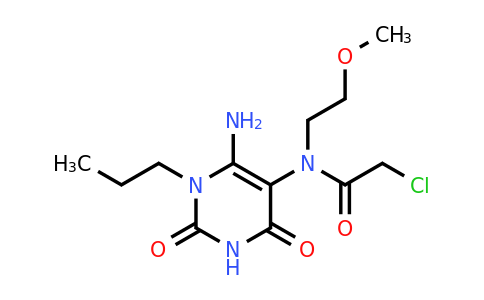 743444-52-2 | n-(6-Amino-2,4-dioxo-1-propyl-1,2,3,4-tetrahydropyrimidin-5-yl)-2-chloro-n-(2-methoxyethyl)acetamide