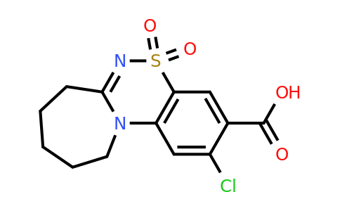 743444-56-6 | 7H-Azepino[2,1-c][1,2,4]benzothiadiazine-3-carboxylic acid, 2-chloro-8,9,10,11-tetrahydro-, 5,5-dioxide