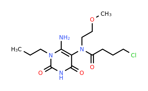 743444-69-1 | n-(6-Amino-2,4-dioxo-1-propyl-1,2,3,4-tetrahydropyrimidin-5-yl)-4-chloro-N-(2-methoxyethyl)butanamide