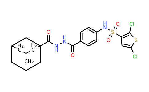 743450-66-0 | n-(4-{[(adamantan-1-yl)formohydrazido]carbonyl}phenyl)-2,5-dichlorothiophene-3-sulfonamide