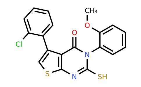 743452-23-5 | 5-(2-Chlorophenyl)-2-mercapto-3-(2-methoxyphenyl)thieno[2,3-d]pyrimidin-4(3h)-one