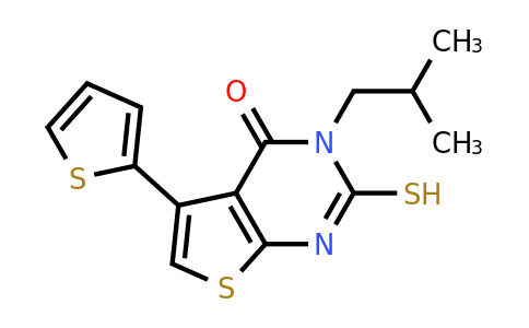 743452-26-8 | 3-(2-Methylpropyl)-2-sulfanyl-5-(thiophen-2-yl)-3h,4h-thieno[2,3-d]pyrimidin-4-one