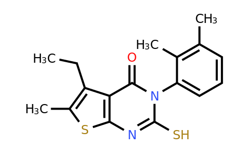 743452-50-8 | 3-(2,3-Dimethylphenyl)-5-ethyl-6-methyl-2-sulfanyl-3h,4h-thieno[2,3-d]pyrimidin-4-one