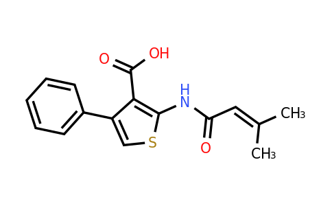 743453-44-3 | 2-(3-Methylbut-2-enamido)-4-phenylthiophene-3-carboxylic acid