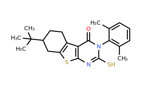 744227-08-5 | 7-(1,1-Dimethylethyl)-3-(2,6-dimethylphenyl)-2,3,5,6,7,8-hexahydro-2-thioxo[1]benzothieno[2,3-d]pyrimidin-4(1H)-one