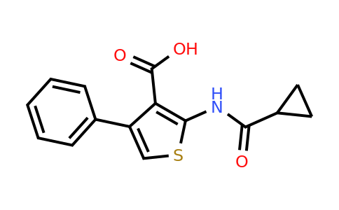 744230-61-3 | 2-[(Cyclopropylcarbonyl)amino]-4-phenyl-3-thiophenecarboxylic acid