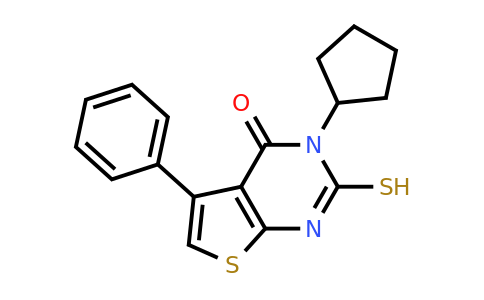 744241-97-2 | 3-Cyclopentyl-2-mercapto-5-phenylthieno[2,3-d]pyrimidin-4(3h)-one