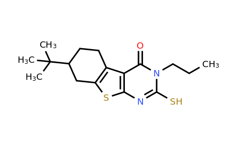 744241-98-3 | 7-(1,1-Dimethylethyl)-2,3,5,6,7,8-hexahydro-3-propyl-2-thioxo[1]benzothieno[2,3-d]pyrimidin-4(1H)-one