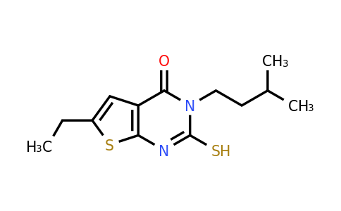 744242-05-5 | 6-Ethyl-3-isopentyl-2-mercaptothieno[2,3-d]pyrimidin-4(3h)-one