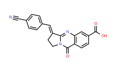 745808-28-0 | 3-[(4-cyanophenyl)methylidene]-9-oxo-1h,2h,3h,9h-pyrrolo[2,1-b]quinazoline-6-carboxylic acid