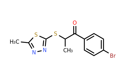 746614-96-0 | 1-(4-Bromophenyl)-2-((5-methyl-1,3,4-thiadiazol-2-yl)thio)propan-1-one