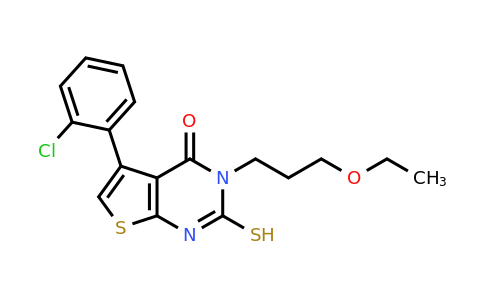 747411-10-5 | 5-(2-Chlorophenyl)-3-(3-ethoxypropyl)-2-sulfanyl-3h,4h-thieno[2,3-d]pyrimidin-4-one