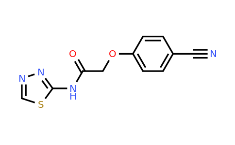 748774-69-8 | 2-(4-Cyanophenoxy)-N-(1,3,4-thiadiazol-2-yl)acetamide